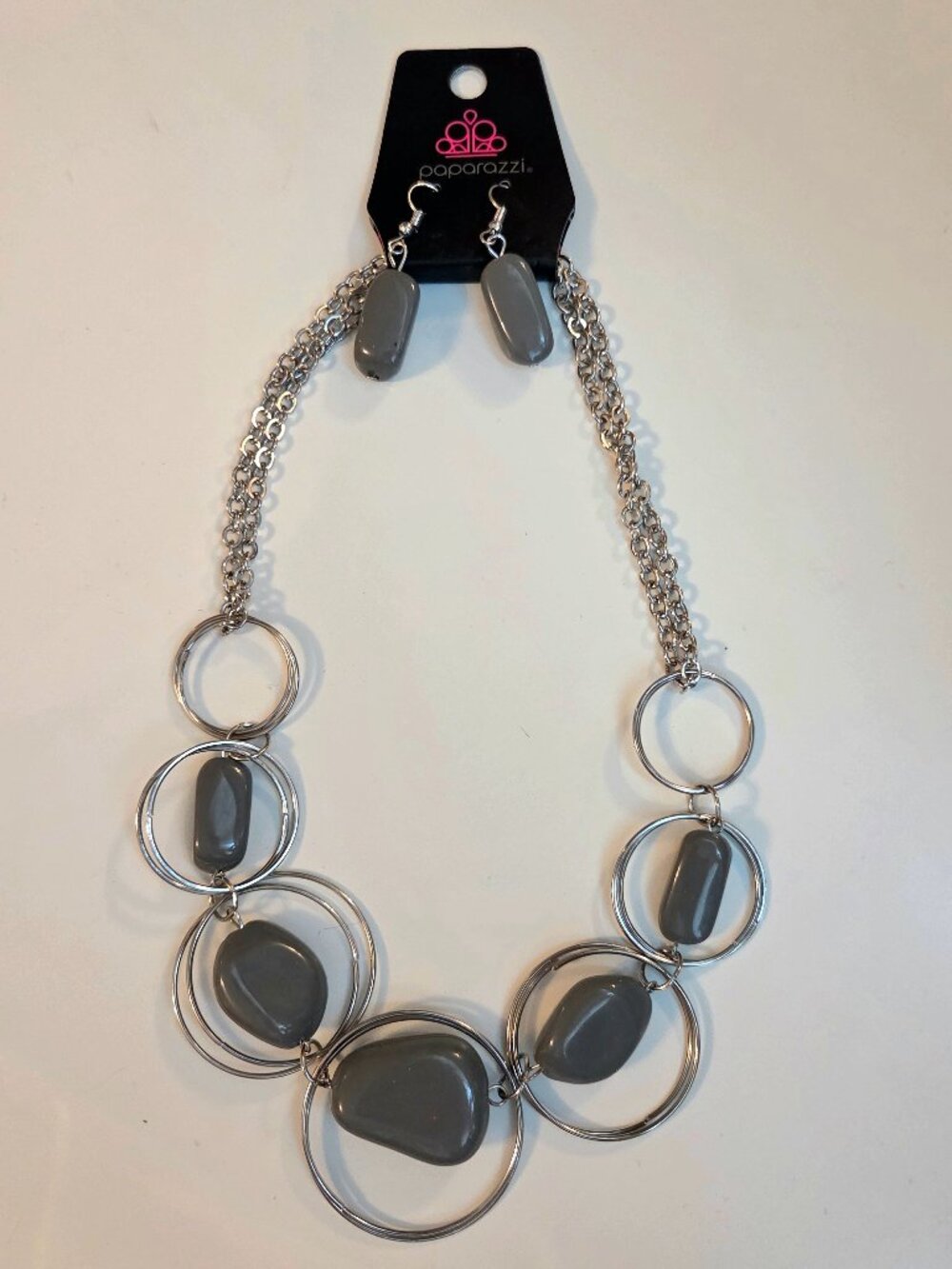 Paparazzi Geometric Statement Necklace and Earrings